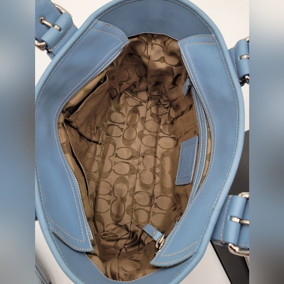 🔥SALE🔥 Coach Smooth Leather Carry All Bag, Vintage, w/ matching Wallet - Picture 7 of 14